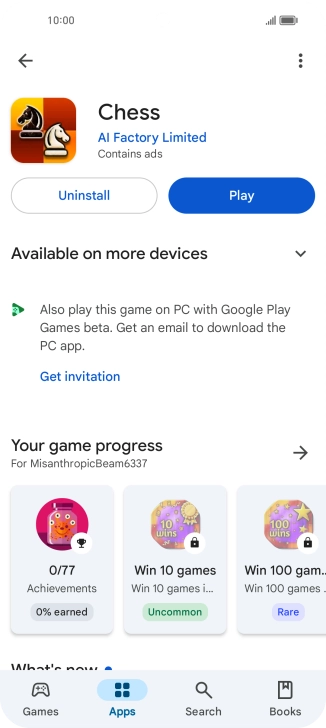 Press Uninstall.