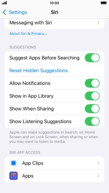 Press the required app. Press the required app.