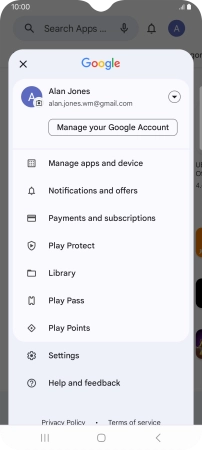 Press Manage apps and device.