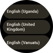 Press the required language.