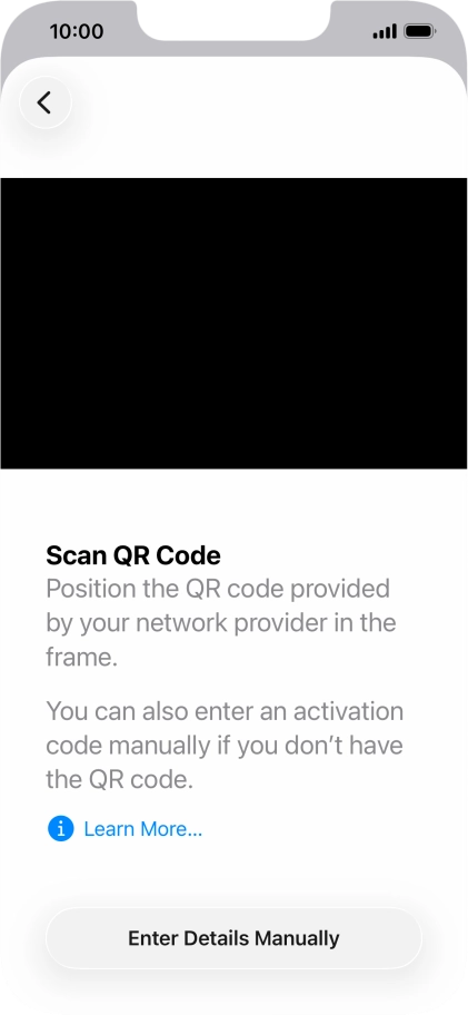 Place the QR code you've received inside the phone camera frame to scan the code. Place the QR code you've received inside the phone camera frame to scan the code.