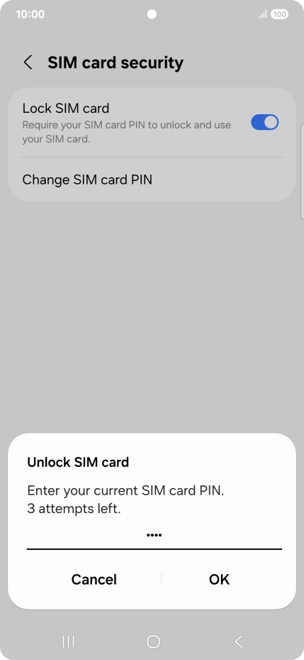 Key in your PIN and press OK. Key in your PIN and press OK.