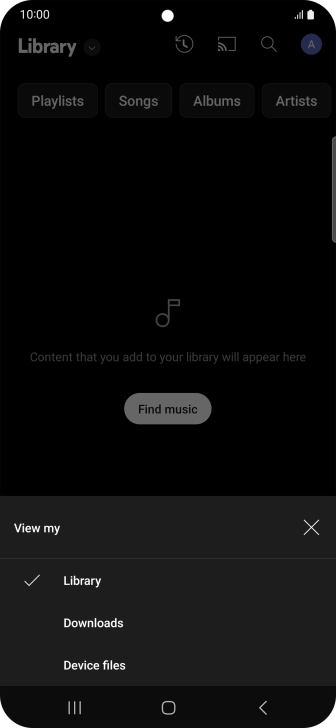 Press the required category and go to the required audio file. Press the required category and go to the required audio file.
