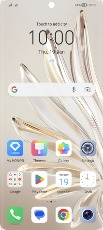 The battery charging icon shows that the battery is charging.