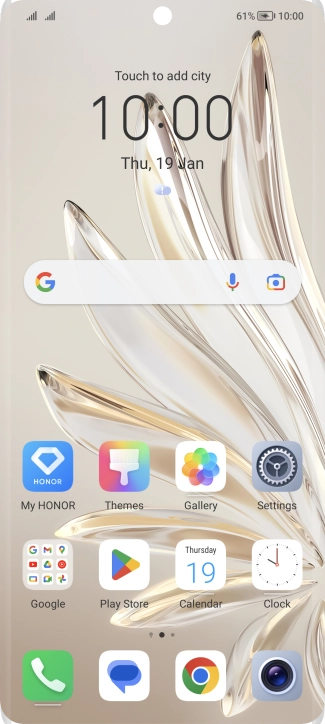 The battery charging icon shows that the battery is charging.