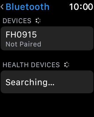 Press the required Bluetooth device. Press the required Bluetooth device.