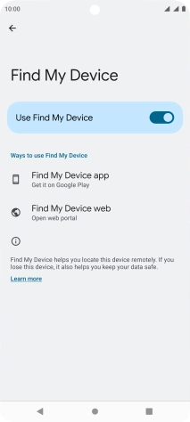 Press the Home key to return to the home screen.