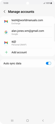 Press the Home key to return to the home screen.