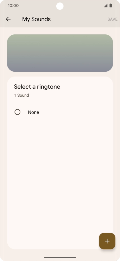 Press the add ring tone icon and go to the required folder. Press the add ring tone icon and go to the required folder.