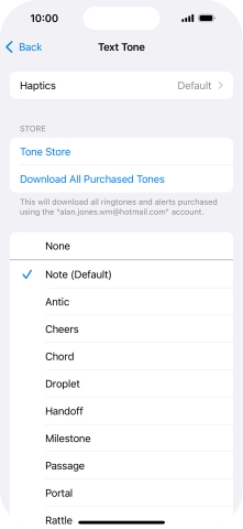 Press the required message tones to hear them. Press the required message tones to hear them.