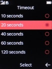 Select the required setting.