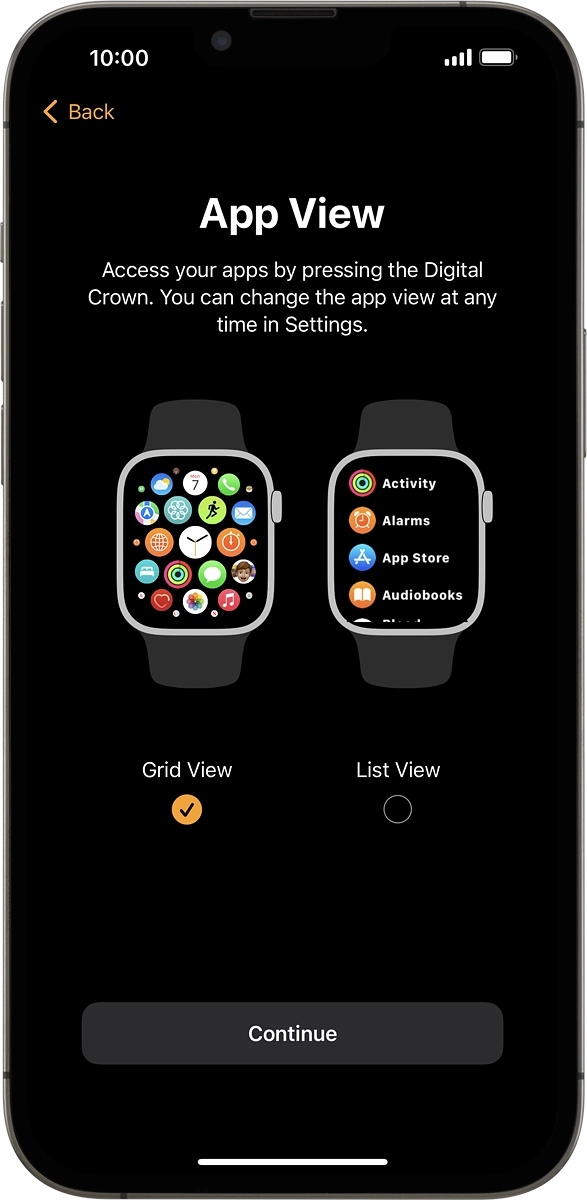 On your phone: Press the required setting.