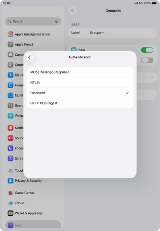 Press Password.