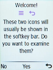 Press the Left selection key.