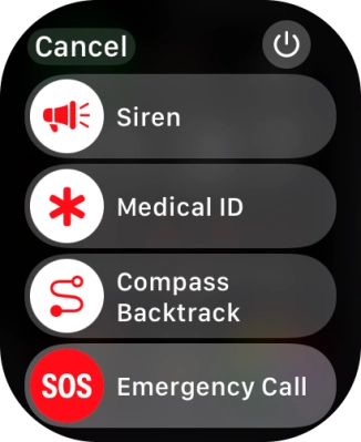 Press the power off icon.