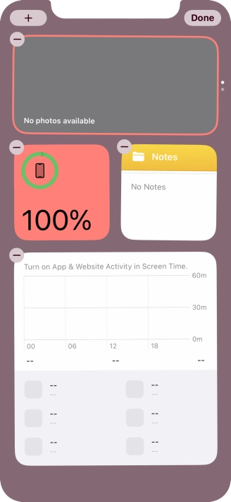 Press the add icon. Press the add icon.
