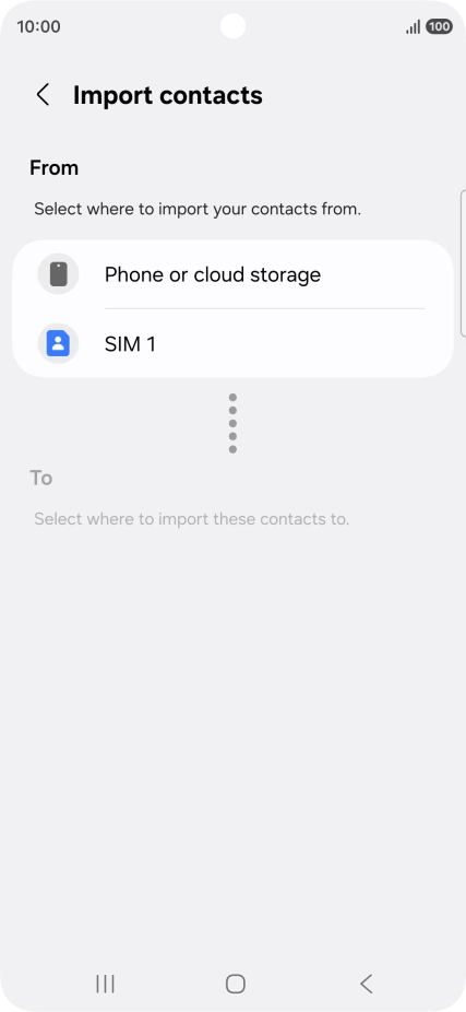 Press the name of the SIM. Press the name of the SIM.