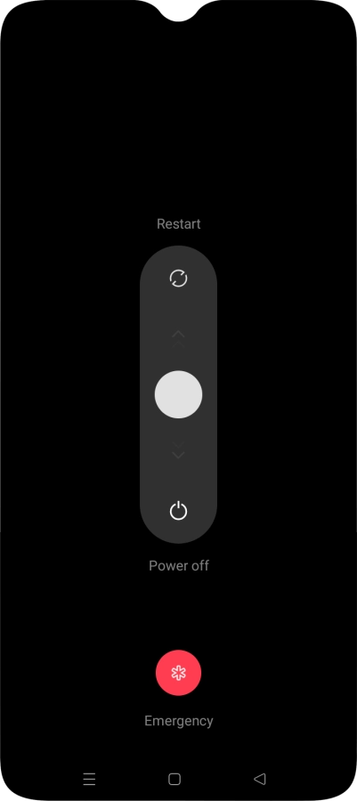 Press and drag the circle downwards. Press and drag the circle downwards.