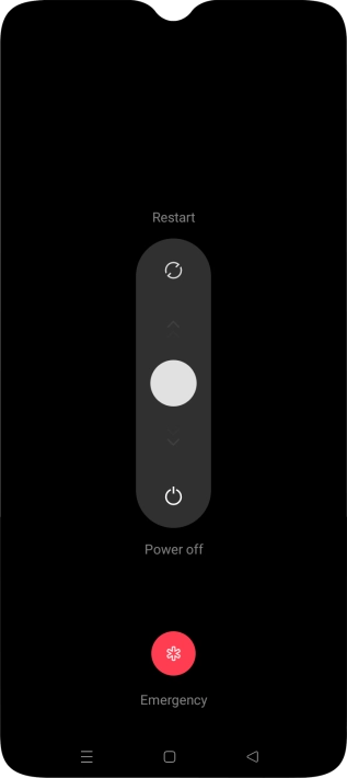 Press and drag the circle downwards. Press and drag the circle downwards.