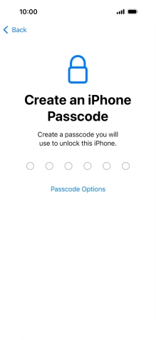 Press Passcode Options. Press Passcode Options.