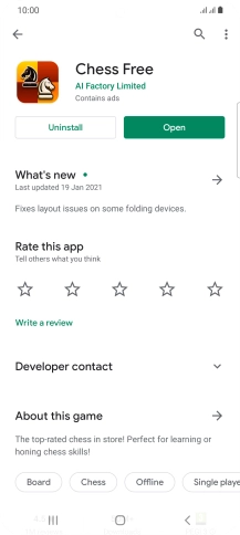 Press Uninstall.