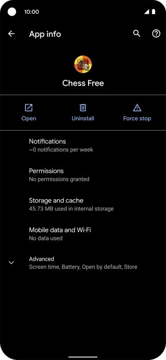 Press Storage and cache. Press Storage and cache.