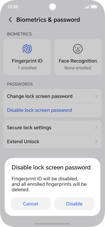 Press Disable.