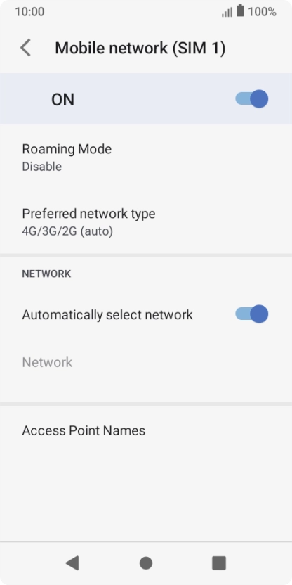 Press Access Point Names.
