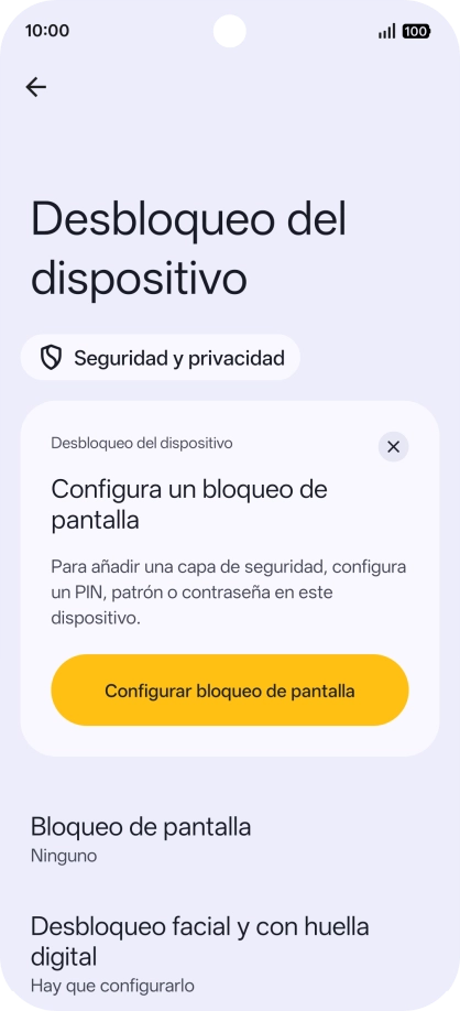 Pulsa Desbloqueo facial y con huella digital. Pulsa Desbloqueo facial y con huella digital.