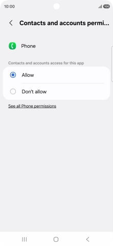 Press the required setting. Press the required setting.