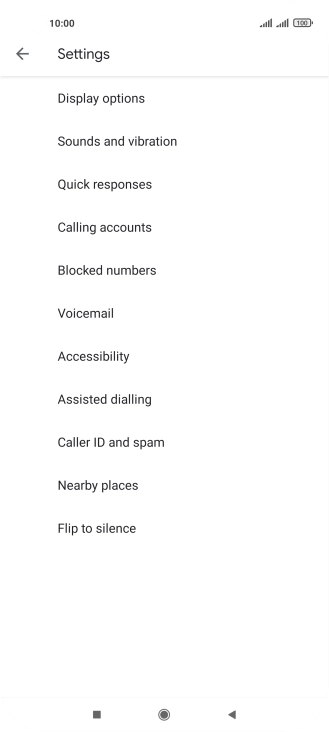 Press Calling accounts.