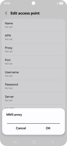 Key in 212.183.137.012 and press OK. Key in 212.183.137.012 and press OK.