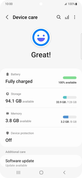 Press Battery.