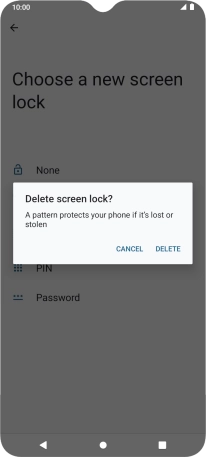 Press DELETE. Press DELETE.