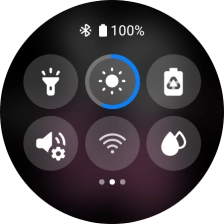 Press the low power mode icon. Press the low power mode icon.
