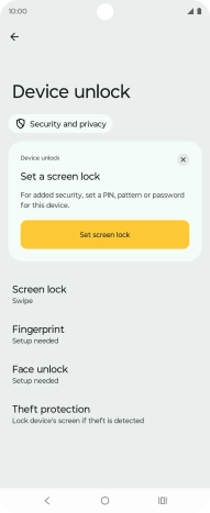 Press Fingerprint.