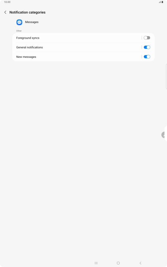 Press New messages. Press New messages.