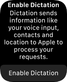 If you turn on the function, press Enable Dictation. If you turn on the function, press Enable Dictation.