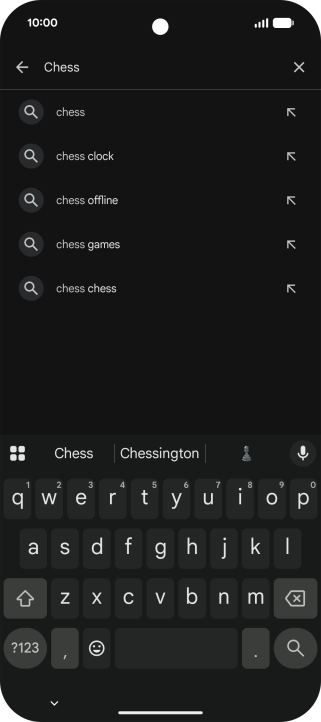 Key in the name or subject of the required app and press the search icon. Key in the name or subject of the required app and press the search icon.