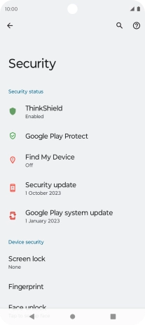 Press the Home key to return to the home screen.