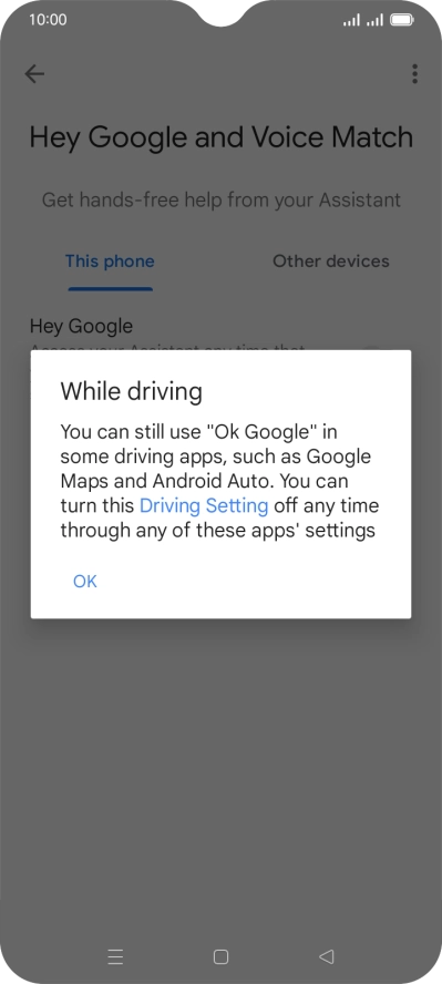 If you turn off the function, press OK. If you turn off the function, press OK.