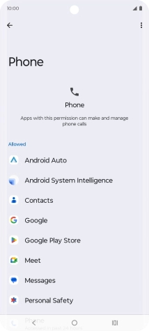 Press the required app. Press the required app.