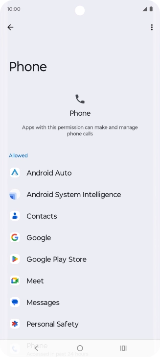 Press the required app. Press the required app.