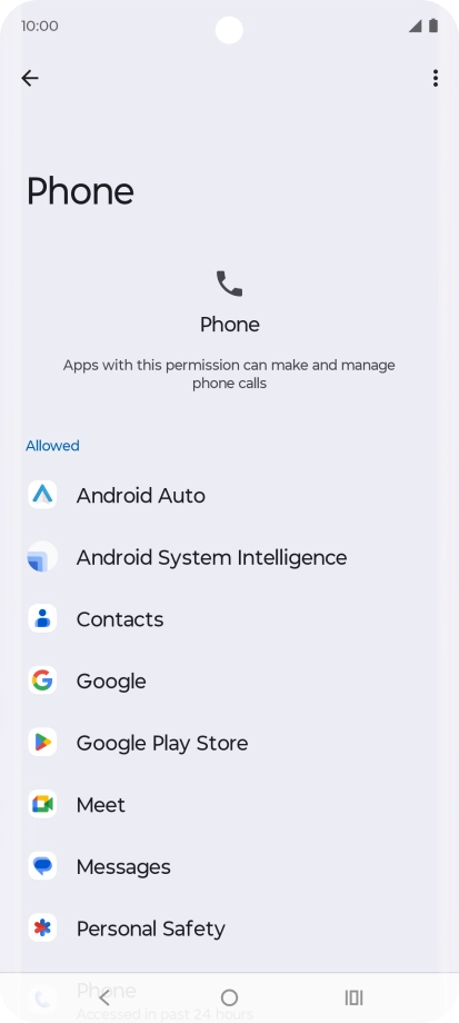 Press the required app. Press the required app.