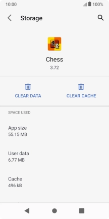 Press CLEAR CACHE.
