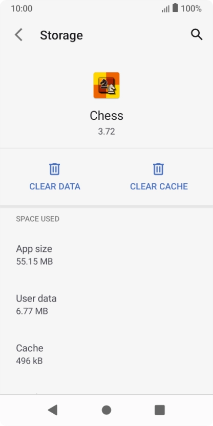 Press CLEAR CACHE.