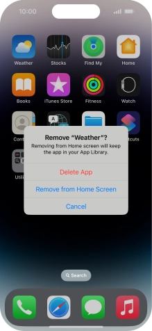Press Delete App.