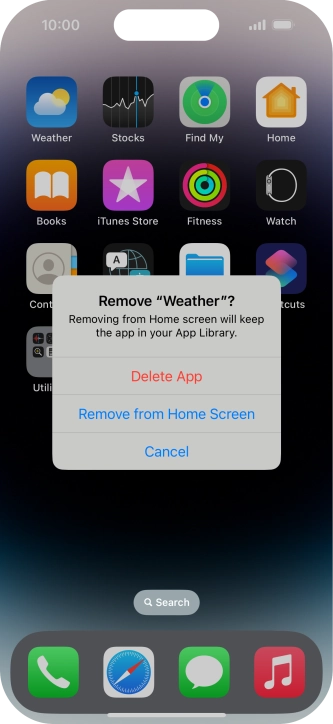 Press Delete App.