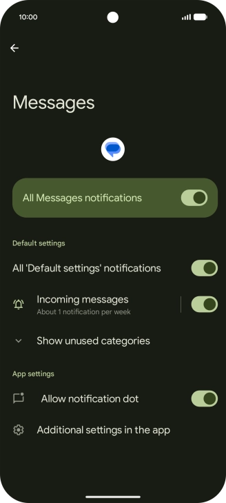 Press the indicator next to Press the indicator next to