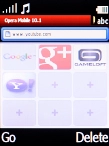 Key in www.youtube.com and press the Left selection key.